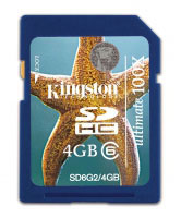 Kingston 4GB SDHC Class 6 (SD6G2/4GB)